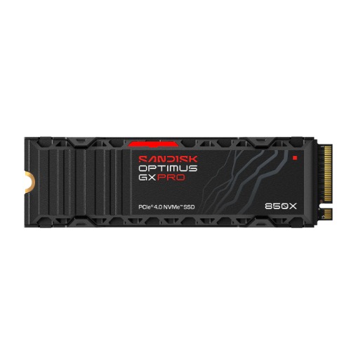 [HBSD-SDSP81200TAH-000E0] HBSD-SDSP81200TAH-000E0 SANDISK Optimus™ GX PRO 850X PCIe® 4.0 NVMe™ SSD with Heatsink, 2TB, Read 7,300MB/s Write 6,600MB/s, 5 Yr Warranty