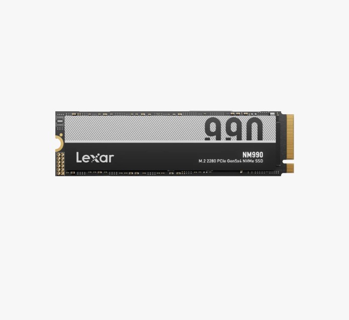 LIN-NM990-2T-RNNNG Lexar LNM990X002T-RNNNG Internal SSD 2TB PCIe G5x4 M.2 2280 up to 14000MB/s read, 10000MB/s write - 5 year limited warranty