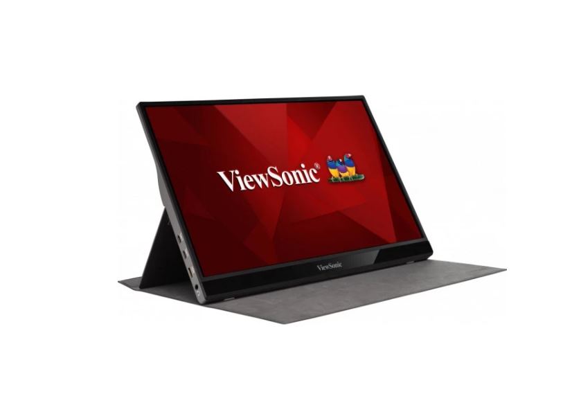 ViewSonic 16" VG1655 2x Type-C, IPS FHD, 3.5mm Audio, mHDMI x 1, Busines, Durable Laptop Desktop Extension, 2x speaker 1KG Ultra Portable Monitor. Mac