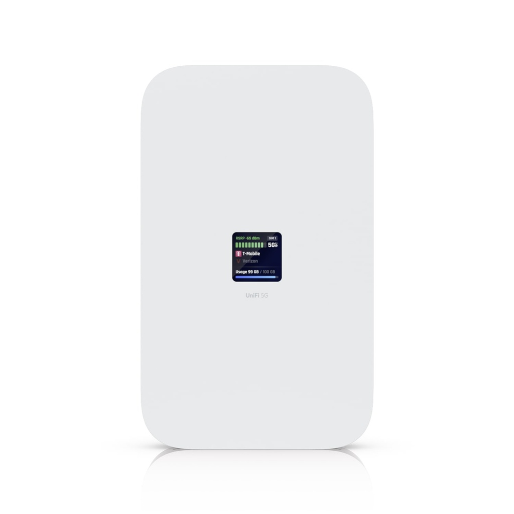 [NHU-U5G-MAX] NHU-U5G-MAX Ubiquiti UniFi 5G Max, A High-Performance 5G (3.4 GBps) Modem, Unifi Deployment. Adopt Through UniFi PoE Port, Delivers Automatic Setup, dual SIM/eSIM
