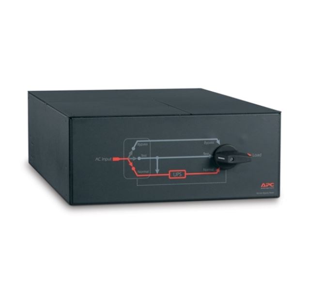 APC Service Bypass Panel, 4U RM, 230V/HW Input, 2x IEC C19  8x IEC C13 Output