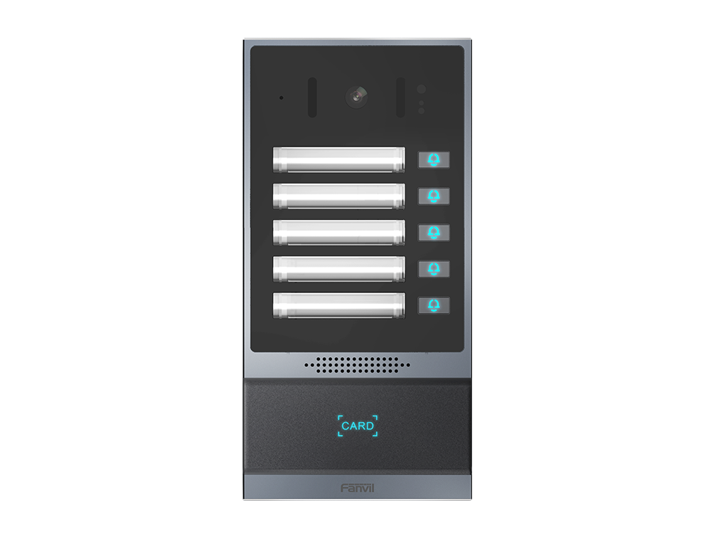 Fanvil i63 Outdoor Audio/Video Intercom, 2 SIP Lines, 5 DSS Keys, PoE, IP66  IK07, RFID Reader , ONVIF, 2Yr Warranty