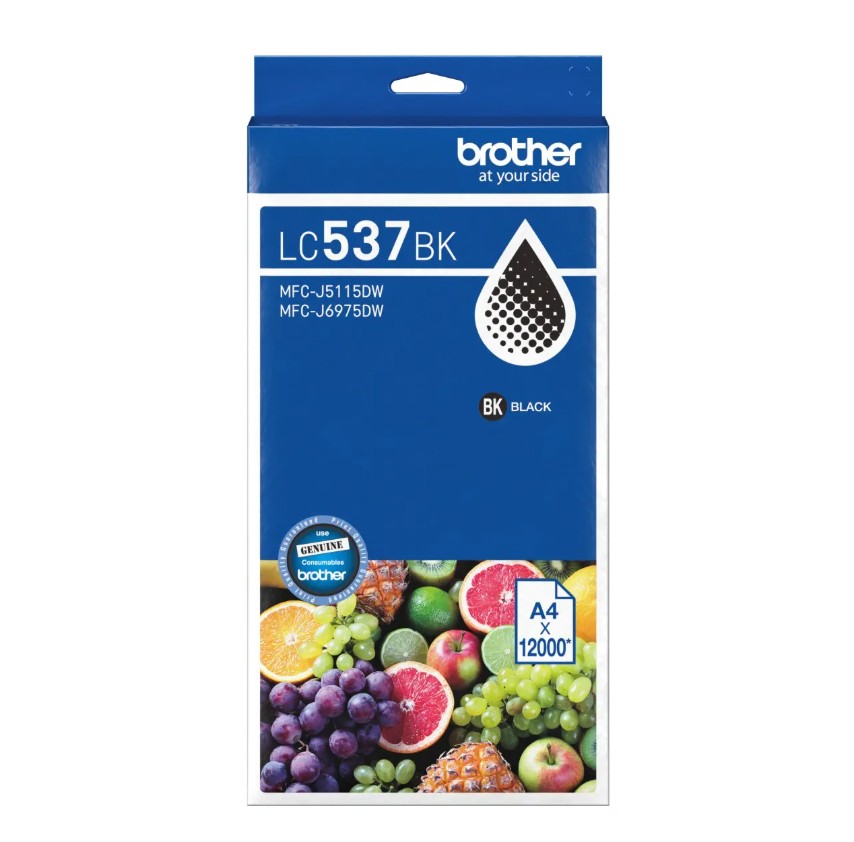 COB-LC537BK Brother *NEW* BLACK INK CARTRIDGE TO SUIT MFC-J6975DW -UP TO 12,000 PAGES