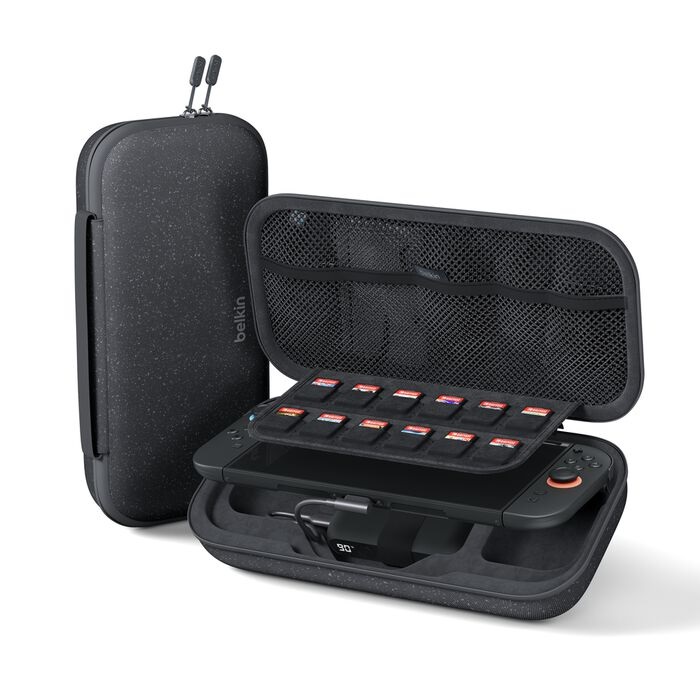 MPA-ENA001FQCH Belkin Gaming Charging Case 20W For Nintendo Switch 2 - (ENA001fqCH), Detachable 10K Power Bank, USB-C  to USB-C Cable (20 cm), 2 Years Warranty
