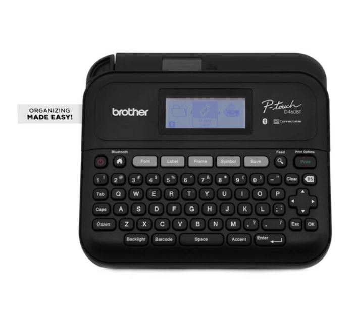 Brother PT-D460BT VERSATILE PC  BLUETOOTH CONNECTABLE DESKTOP P TOUCH LABELLER - 3.5-18MM TZE TAPE MODEL