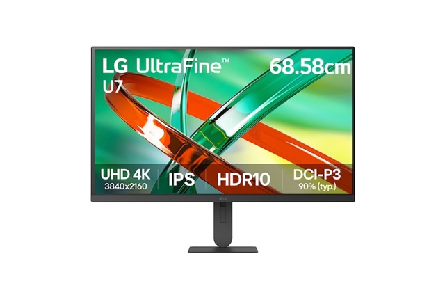 [MNL-27U710B-B] MNL-27U710B-B LG 27' UHD 4K IPS Monitor, 3840x2160, 3-side Virtually Borderless, DCI-P3 90%, HDR10, LG Switch