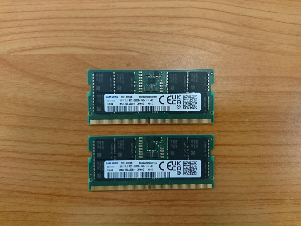 [MESN5-1X16G56] MESN5-1X16G56 Samsung OEM 16GB (1x16GB) DDR5 SODIMM 5600MHz 1.1V Notebook Laptop Memory (ex-demo)