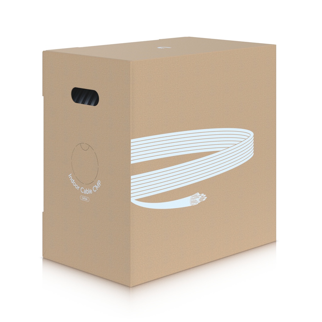 [NHU-UACC-CABLE-C6A-CMP] NHU-UACC-CABLE-C6A-CMP Ubiquiti UniFi Indoor Cable Cat6A CMP, Category 6A Ethernet Cable, High-Speed Deployments In Environments, Require Plenum-Rated Cabling