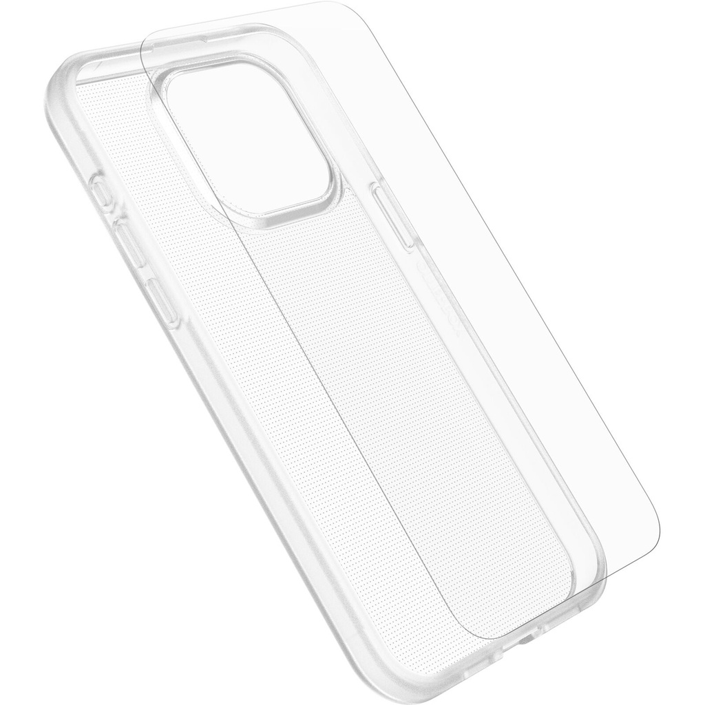 OtterBox React Case with Screen Protector Apple iPhone 15 Plus (6.7") Clear -(78-81236),DROP+ Military Standard Case ,2X Anti-Scratch,2 Years Warranty
