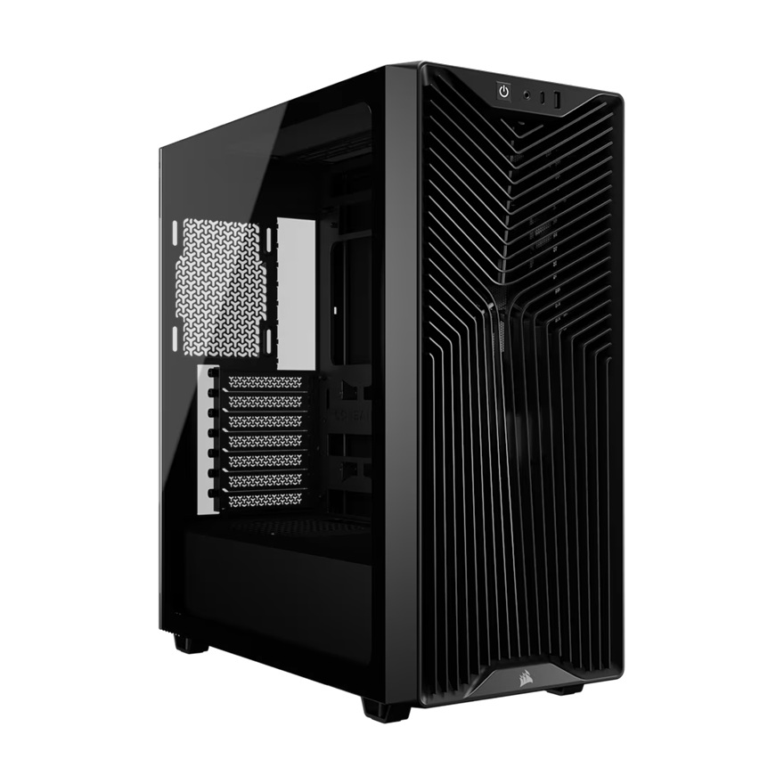 [CAC-3200DRS-BK] CAC-3200DRS-BK Corsair 3200D RS Mid-Tower PC Case - Black, ATX mATX ITX, TG panel, 400mm GPU, 165mm CPU, 360mm rad, USB-C, 7 slots, 2x2.5 1x3.5, 2yr wty, steel TG