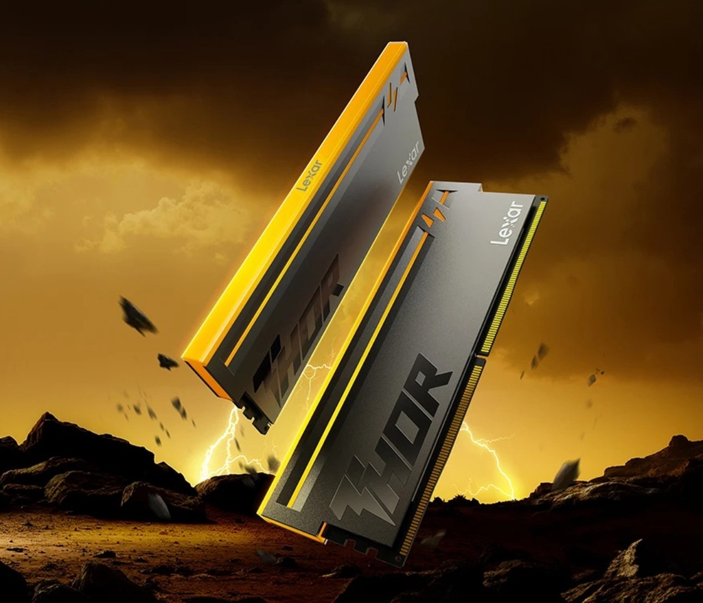 LXM-DR5-U32GX2--C40BV-RGD Lexar LD5U32G60C40BV-RGD DDR5 UDIMM 64GB Kit (2 x 32GB) 6000 MT/s 1.35V CL40 THOR G2 RGB BLACK INTEL XMP 3.0 & AMD EXPO