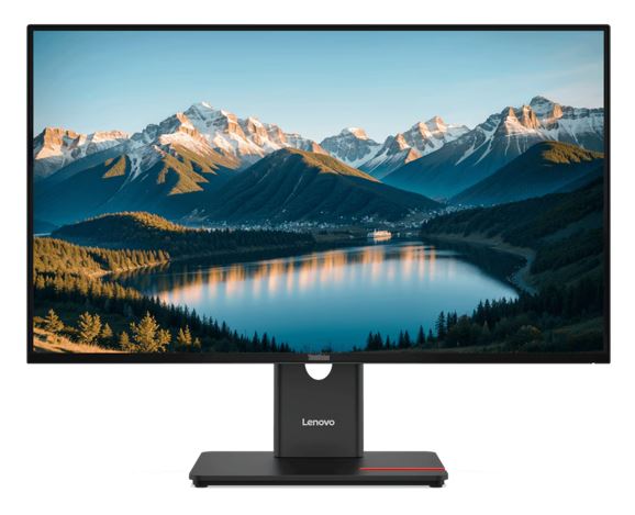MNLEN-T27Q-40 LENOVO ThinkVision T27Q-40 27' QHD Monitor IPS 2560x1440 16:9 Height Adjustable Tilt Swivel pivot Anti-GlarE DP HDMI USB-C Hub VESA Black 3YR