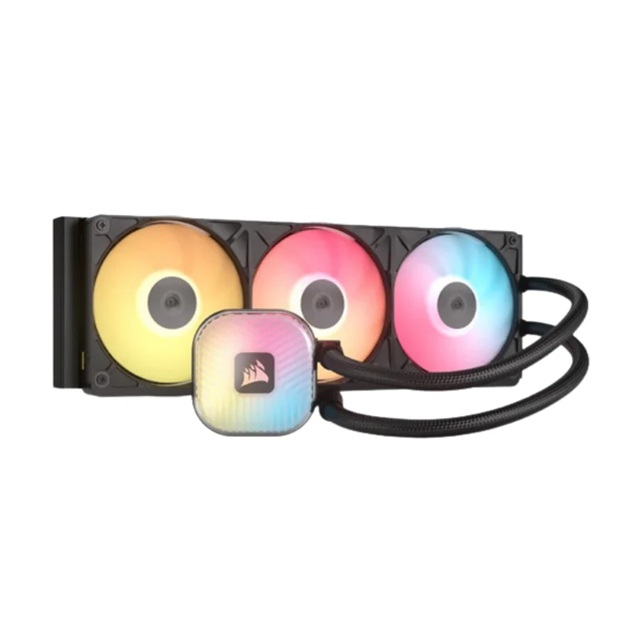 CFCW-TITANII360RXRGB-BK CORSAIR iCUE LINK TITAN II 360 RX RGB - Black, 360mm AIO, FlowDrive Gen 2, RX II Fan, RGB, Copper Coldplate, AM5/AM4, LGA1851/1700