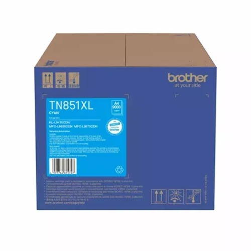 COB-TN-851XLC Brother CYAN HIGH YIELD TONER CARTRIDGE TO SUIT MFC-L9670CDN/ MFC-L9630CDN/HL-L9470CDN - Up to 9000 pages
