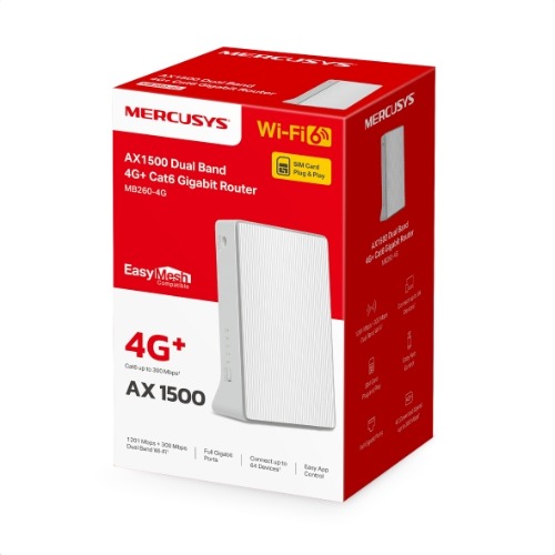 NWMS-MB235-4G Mercusys MB235-4G 4G+ Cat6 AC1200 Wireless Dual Band Gigabit Router