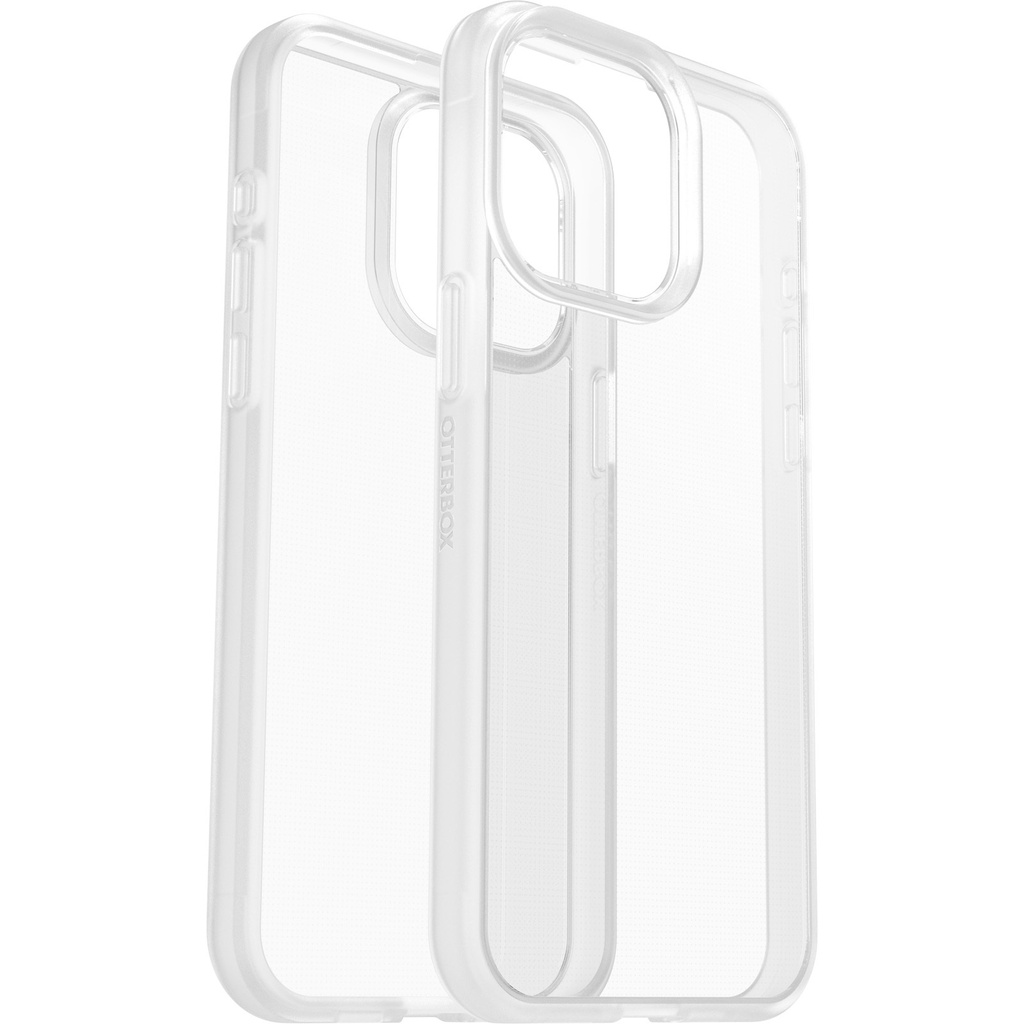 OtterBox React Apple iPhone 15 Pro Max (6.7") Case Clear - (77-92786), Antimicrobial,DROP+ Military Standard,Hard Case,Soft Grip,7 Years Warranty