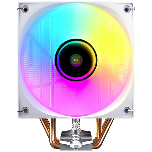 CFA-F400ARGB-WH Antec F400 ARGB - White, 120mm ARGB PWM Fan, 4 Copper Heat Pipes, 205W TDP, 600–1700RPM, 63CFM Airflow, Intel LGA1851/1700, AMD AM5