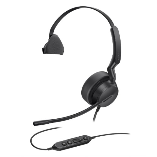 [IPY-UH42-M-CA] IPY-UH42-M-CA Yealink UH42 Mono CA, USB wired headset, AI-powered noise cancellation, compatibility with both USB-C and USB-A devices