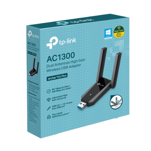 NWTL-ARCHERT5UPLUS TP-Link Archer T5U Plus AC1300 Dual Antennas High Gain Wireless USB Adapter