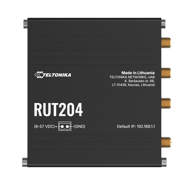 [NHT-RUT204] NHT-RUT204 Teltonika RUT204 4G router with native CAN BUS, Enable direct access to machine data, GNSS, RS232, PoE-in and Ethernet, PSU excluded