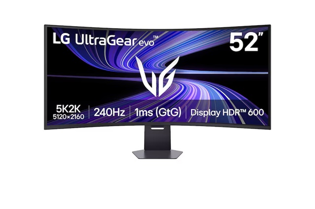 [MNL-52G930B-B] MNL-52G930B-B LG 52' UltraGear evo G9 5K2K 240Hz Gaming Monitor, 5120×2160, VA, 240Hz, 1ms, 1000R, HDR600, DCI-P3 95%, FreeSync Premium, DP 2.1, USB-C 90W