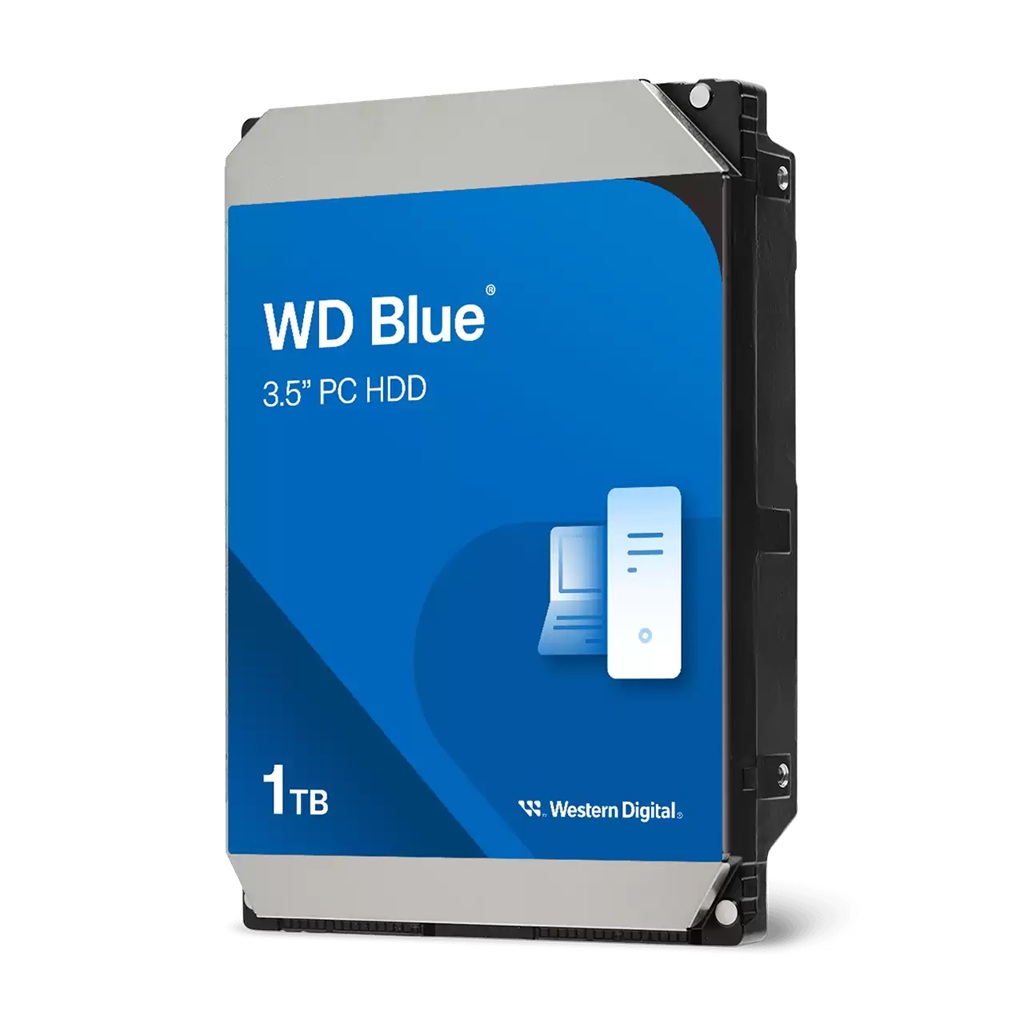 HAWD-BL35-1TB-1 Western Digital WD Blue 1TB 3.5' HDD SATA 6Gb/s 5400RPM 64MB Cache CMR Tech 2yrs Wty