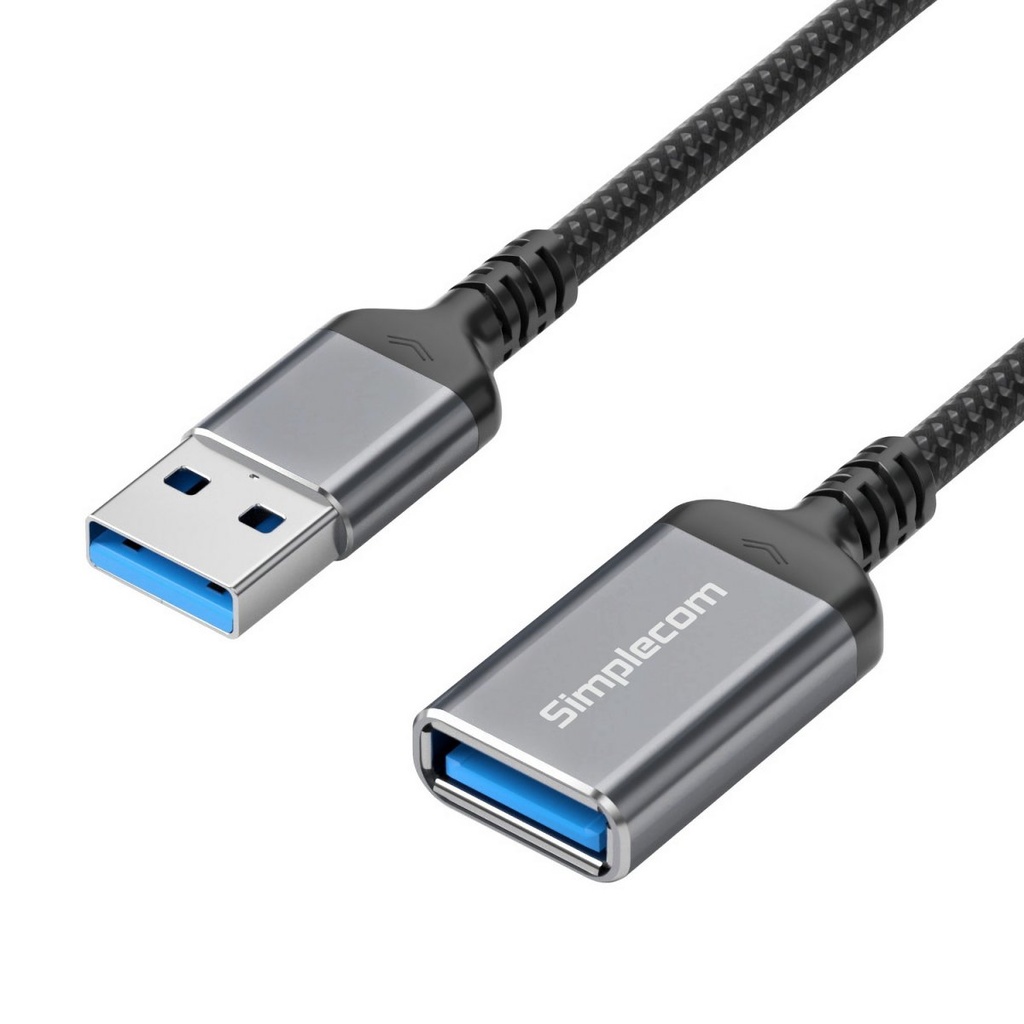 CBSI-CAU320 Simplecom CAU320 USB 3.0 Extension Cable USB-A Male to USB-A Female Nylon Braided 2.0M