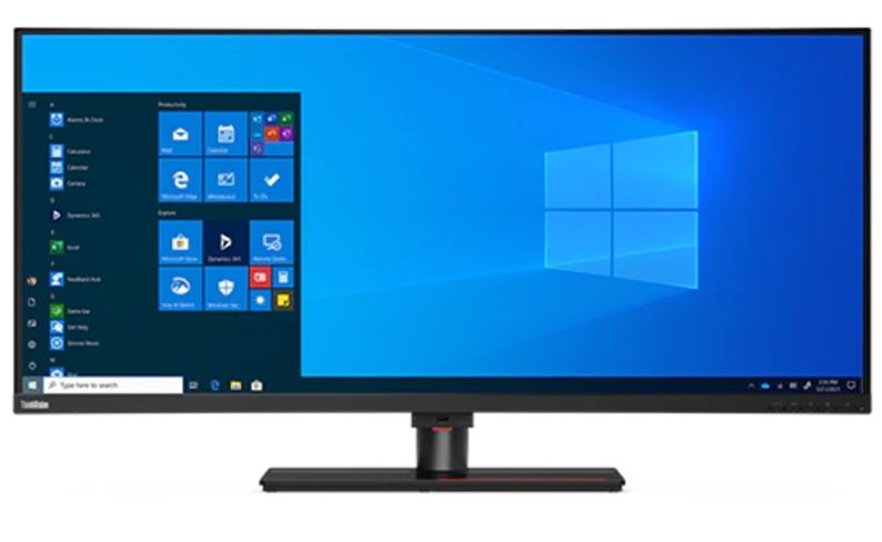 LENOVO ThinkVision P40w-20 40" WUHD Curve Monitor IPS 5K 5120x2160 21:9 Height Adjustable Tilt Swivel DP HDMI TBT4 USB-C Hub USB-B LAN Audio 4xUSB