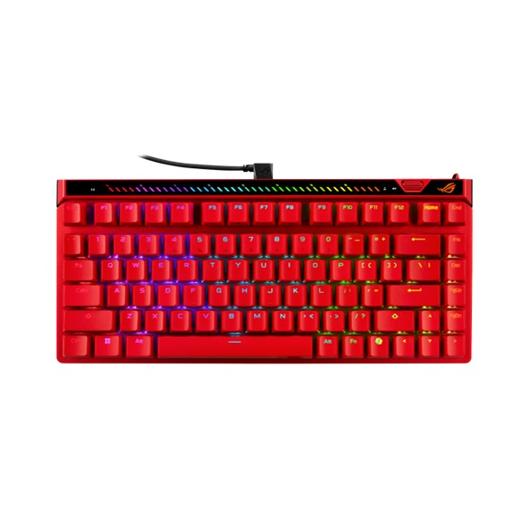 [KBA-ROGFALCHIONACE75V2XRD] KBA-ROGFALCHIONACE75V2XRD ASUS ROG FALCHION ACE 75 HE V2X - RED Gaming Keyboard, HFX V2X Magnetic Switch, 0.1–3.5mm actuation, 0.01mm tuning, 8000Hz, Rapid Trigger, USB-C