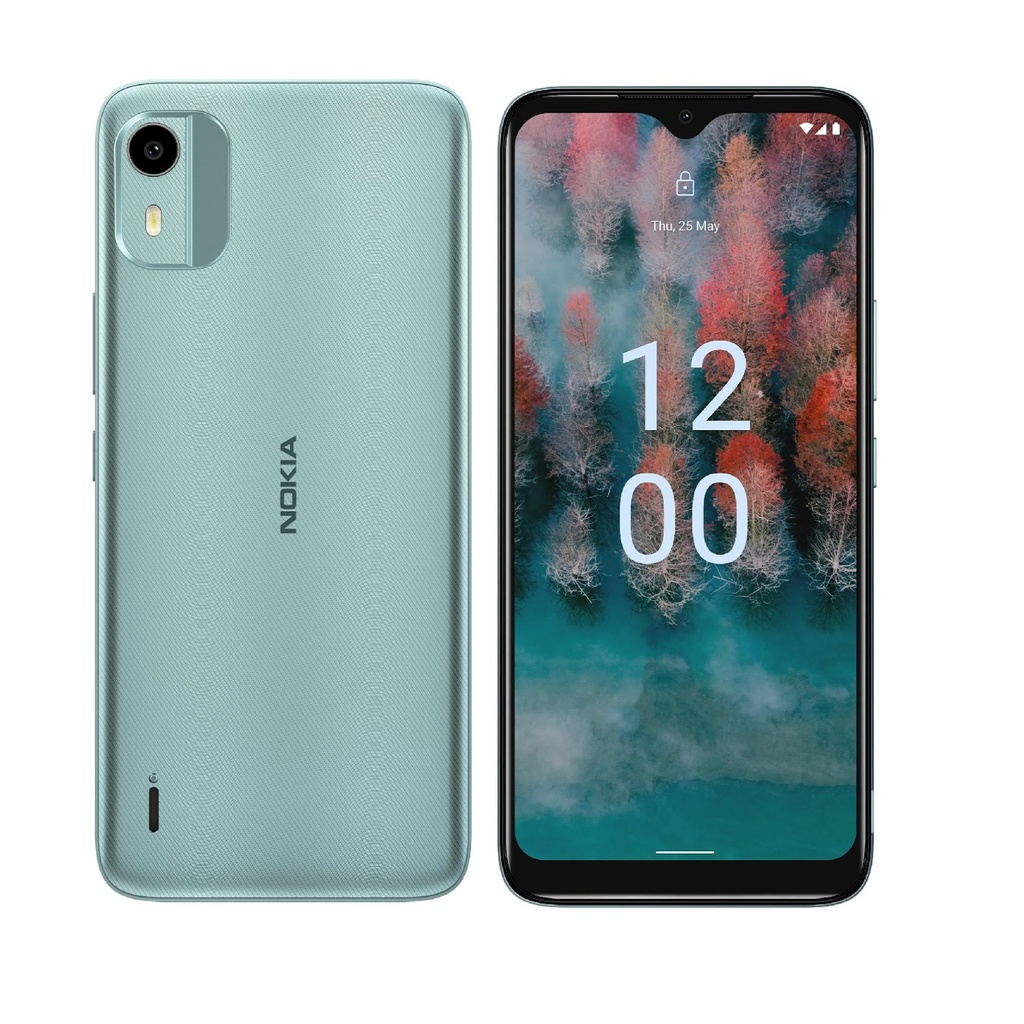 Nokia C12 4G 64GB - Mint (286809484)*AU STOCK*, 6.3", 2GB+2GB(Virtual RAM)/ 64GB, 8MP/5MP, Dual SIM, 3000mAh, 2 Years Warranty