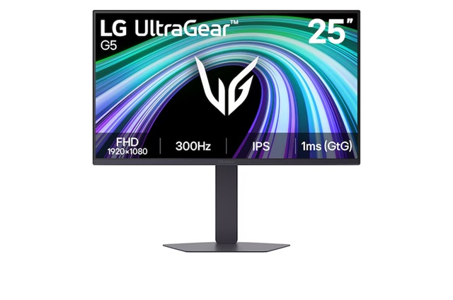 [MNL-25G550B-B] MNL-25G550B-B LG UltraGear 25' IPS Full HD 300Hz Monitor, 1920×1080, IPS, 300Hz, 1ms GtG, HDR10, sRGB 99%, G-SYNC Compatible, FreeSync Premium, DP 1.4, 2xHDMI