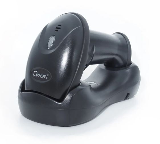 [PRO-UB-D201] PRO-UB-D201 Oxhorn Wireless 2.4G Bluetooth 5.0 2D Barcode Scanner Commercial Grade USB Fast reliable Plug&Play 5V 1A  Sensor Pixel rechargeable battery Black