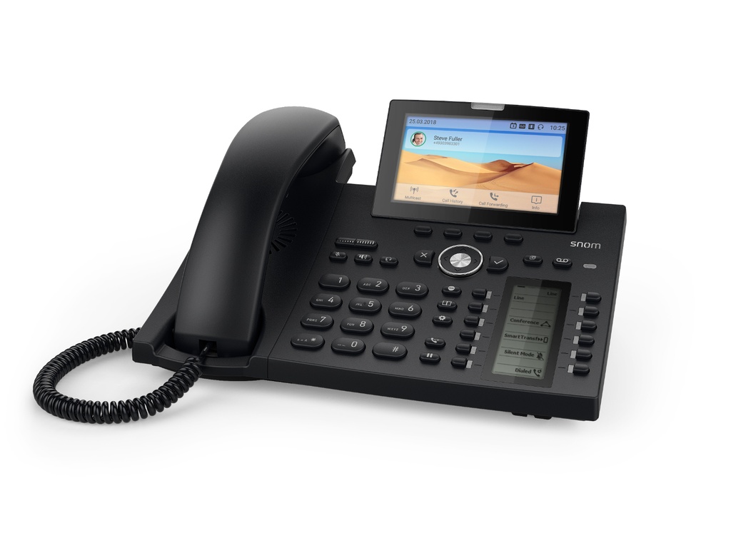 Snom D385N 12 Line Professional IP Phone, 4.3" Hi-Res Display With Backlight
