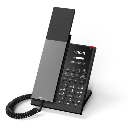 [IPS-HD350A] IPS-HD350A Snom HD350A – Analogue Corded Guest Room Phone, Antibacterial housing, Visible LED indicators, Customisable faceplate, GDPR‑compliant,Durable