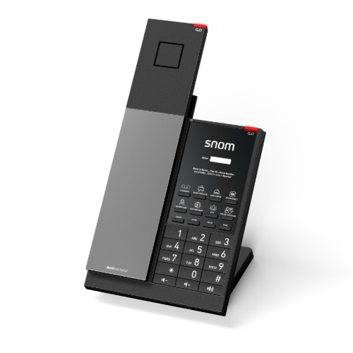 [IPS-HD351A] IPS-HD351A Snom HD351A – Analogue Cordless Guest Room Phone, Antibacterial housing, Customisable faceplate, HAC‑compatible audio, GDPR‑compliant design