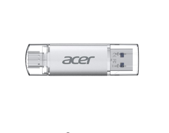 BIW-UT300-128GB Acer UT300 128GB USB Flash Drive PCBA USB3.0 Gen 1 Type-A/Type-C - 5 Year Warranty