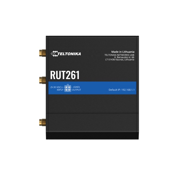 NHT-RUT261 Teltonika RUT261 Industrial Cellular Cat 6 Router, Instant LTE Failover, Compact and Powerful Industrial 4G LTE Router/Firewall, PSU included