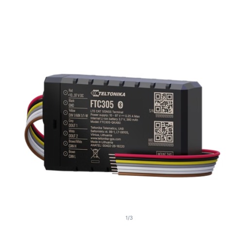 [NHT-FTC305] NHT-FTC305 Teltonika Compact 4G LTE Cat 1 e-mobility tracker with CAN data reading and flexible installation options