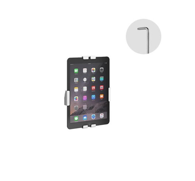 Brateck Universal Anti-Theft Tablet Wall Mount compatible with most 7.9”-11” Tablet-White (LS)