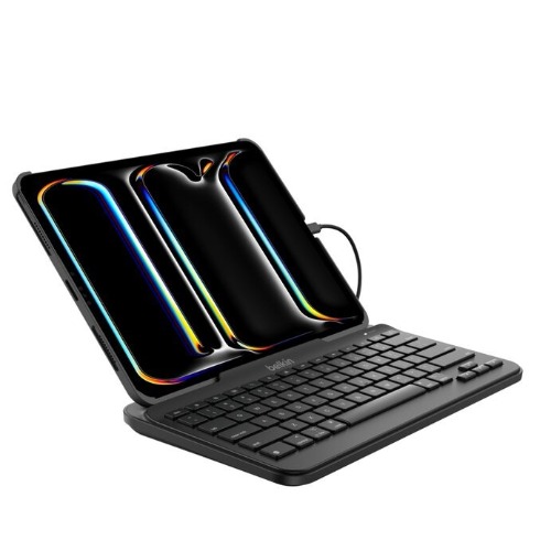[MPA-TBA010BG] MPA-TBA010BG Belkin Connect USB-C Keyboard with Stand foriPad (TBA010bg), Rugged, SBAC testing, IP51, Nonslip, Pry-resistant Keys, iPadOS Hotkeys, 3-year Warranty
