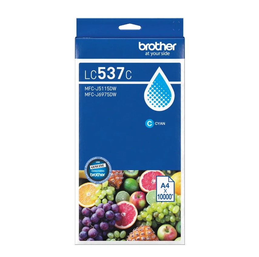 [COB-LC537C] COB-LC537C Brother *NEW* CYAN INK CARTRIDGE TO SUIT MFC-J6975DW -UP TO 10,000 PAGES