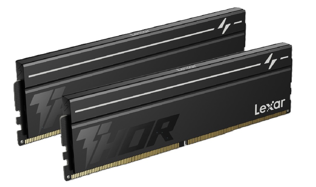 [LXM-DR5-U8GX2-C380V-RGD] LXM-DR5-U8GX2-C380V-RGD Lexar LD5U08G60C380V-RGD DDR5 UDIMM 16GB Kit (2 x 8GB) 6000 MT/s 1.35V CL38 THOR G2 OC HEATSINK BLACK INTEL XMP 3.0 & AMD EXPO