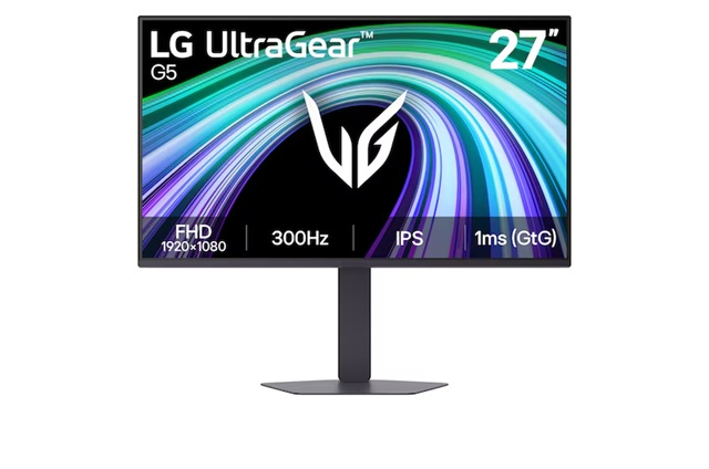 [MNL-27G550B-B] MNL-27G550B-B LG 27' UltraGear IPS Full HD 300Hz Monitor, 1920×1080, 1ms GtG, HDR10, sRGB 99%, G-SYNC Compatible, FreeSync Premium, DP 1.4, 2x HDMI, L-Stand