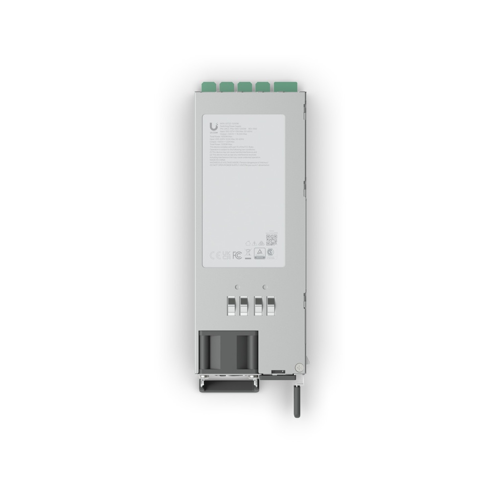 [NHU-UACC-PSU-54V-1200W] NHU-UACC-PSU-54V-1200W Ubiquiti Hot-Swappable Power Module (1,200W), 1,200W (54V) AC-to-DC Power Supply, Included Power Cable, Compatibility:ECS-24-PoE, ECS-48-PoE