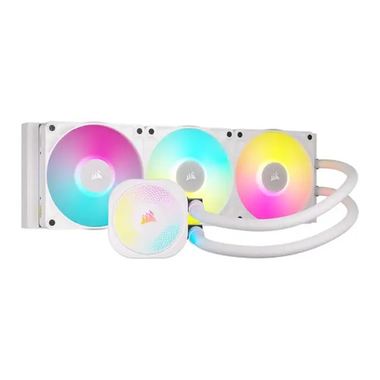 [CFCW-TITANII360RXRGB-WH] CFCW-TITANII360RXRGB-WH CORSAIR iCUE LINK TITAN II 360 RX RGB - White, 360mm AIO, FlowDrive Gen 2, RX II Fan, RGB, Copper Coldplate, AM5/AM4, LGA1851/1700