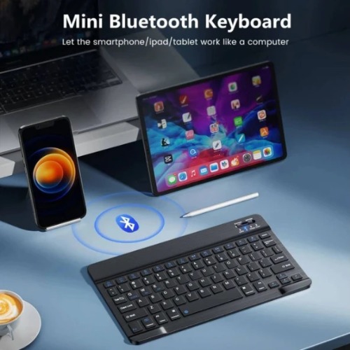 [MPA-WLBTKBU] MPA-WLBTKBU USP Bluetooth Wireless Keyboard – Rechargeable, Ultra-Thin & Portable, Compatible - iPad, Mac, PC, & Android devices, Bluetooth 5.0, 3 Years Warranty