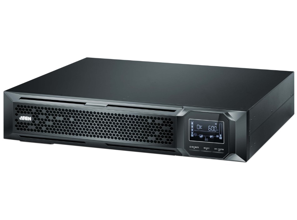 [UPAT-OL3000HV-AT-G] UPAT-OL3000HV-AT-G Aten 3000VA/3000W Professional Online UPS  with USB/DB9 connection, 8x C13 outlets and 1x C19 outlet, optional SNMP, EPO and RJ port surge protection