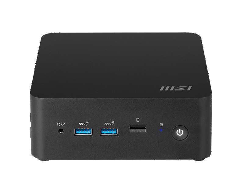 [SYM-CUBINUC1M003BAU] SYM-CUBINUC1M003BAU MSI Cubi NUC 1M Barebone Mini PC, Intel Core 3-100U, 6C/8T up to 4.7GHz, 2x DDR5 SODIMM, 2x M.2 SSD, WiFi 6E, BT 5.3, Dual HDMI, Thunderbolt, No OS