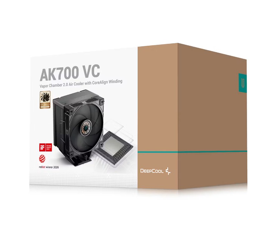 [CFD-AK700-VC] CFD-AK700-VC DeepCool AK700 VC Vapor Chamber Air Cooler, 7 Heat Pipes, 4-pin PWM, Intel LGA1851/1700/1200/115x, AMD AM5/AM4