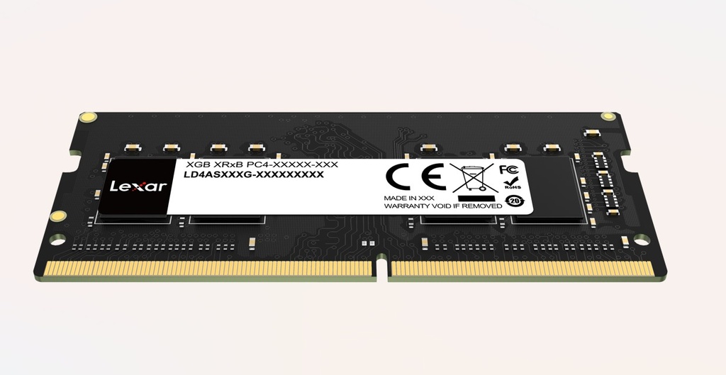 [LXM-DR4-S16G-26-G] LXM-DR4-S16G-26-G Lexar LD4AS016G-H2666G 16GB, DDR4 2666 SO-DIMMM Laptop Memory 1.2V CL19 - Bulk